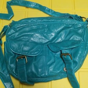 Massimo teal sidebag